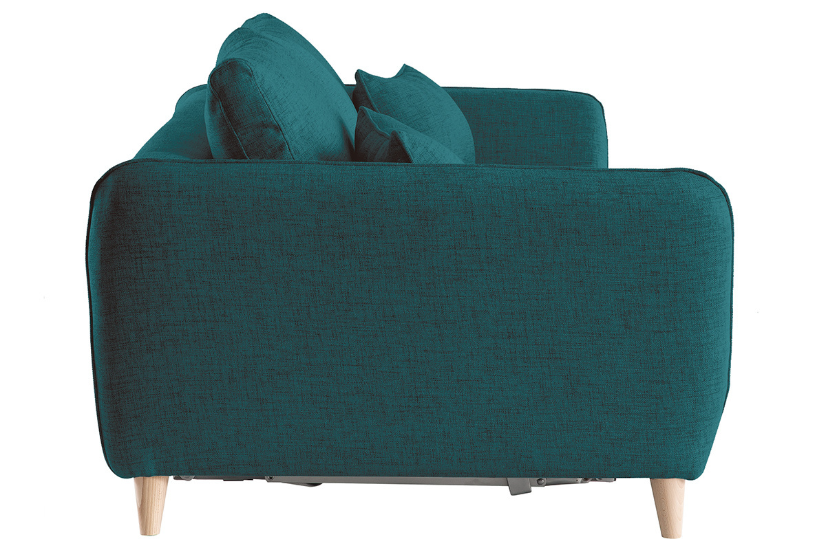 Sofa skandinavisch 3 Pltze pfauenblau CREEP