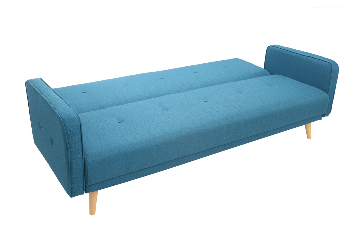 Sofa verstellbar 3 Pltze skandinavisches Design Blaugrn ULLA