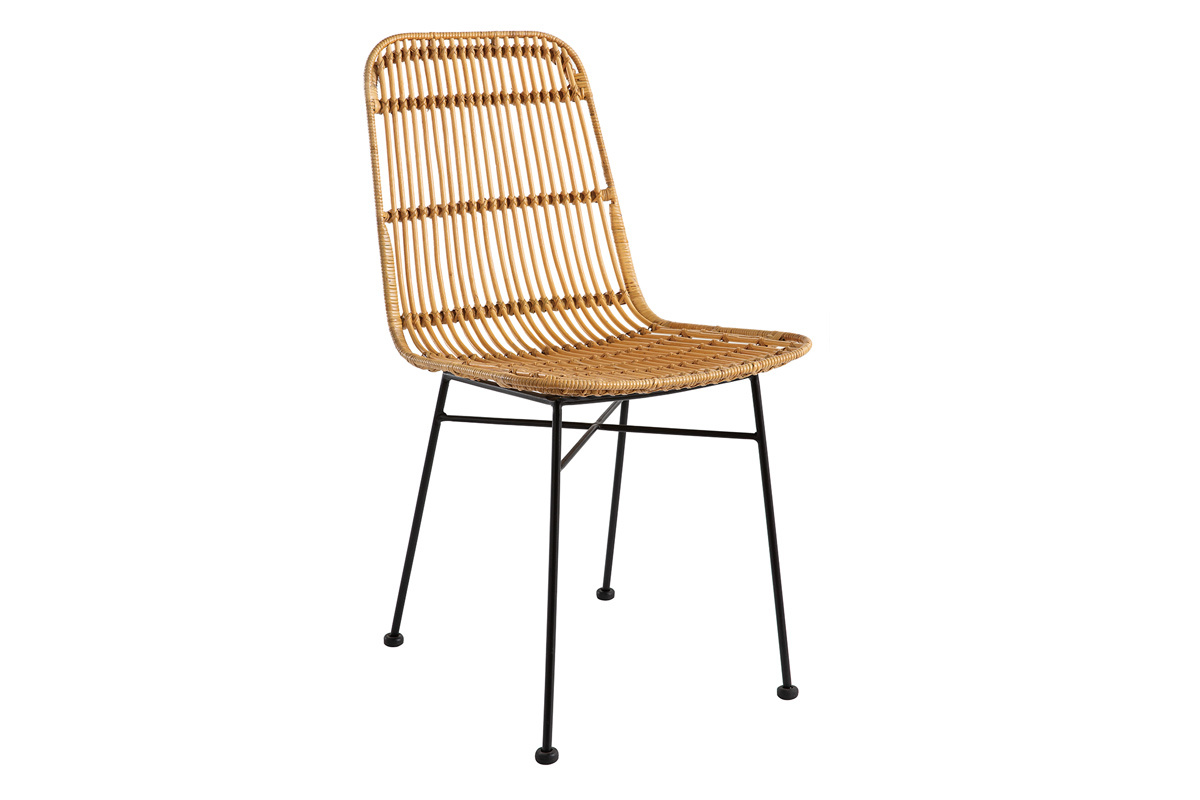 Sthle aus Rattan naturfarben 2-er Set MALACCA