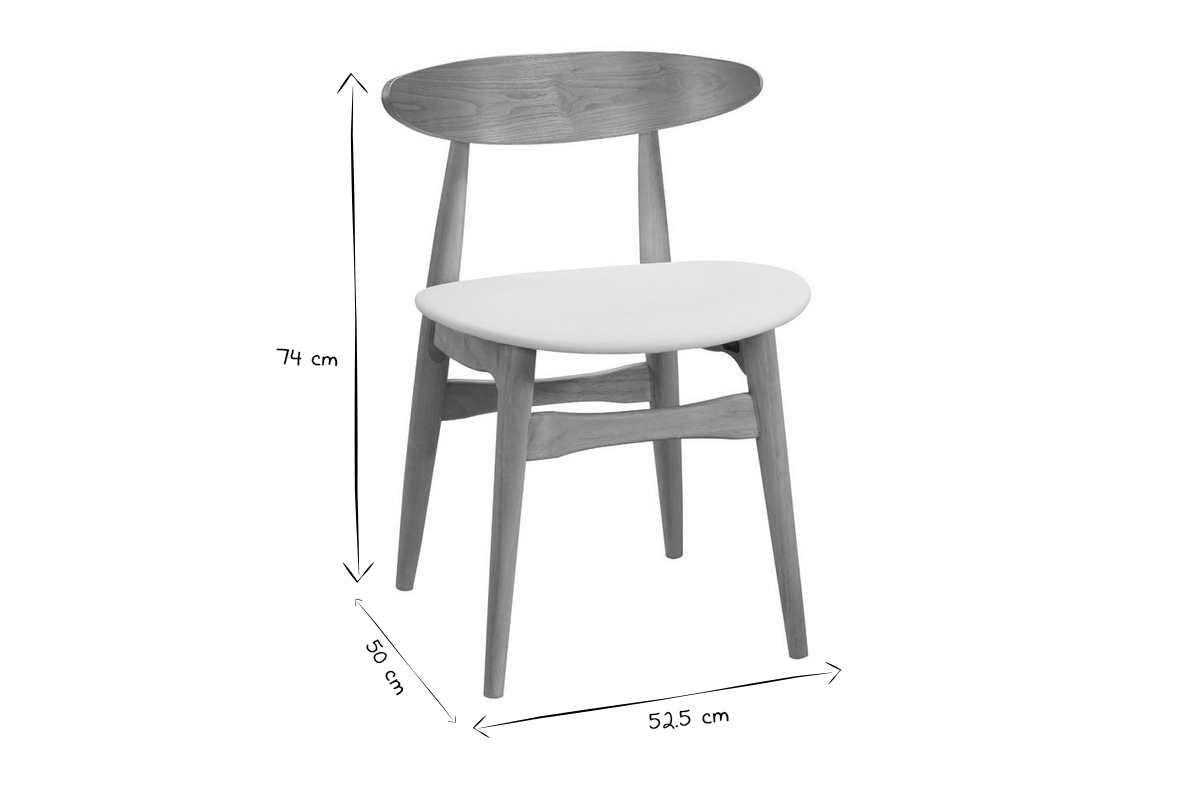 Sthle skandinavisch helles Holz Wei (2er-Set) WALFORD