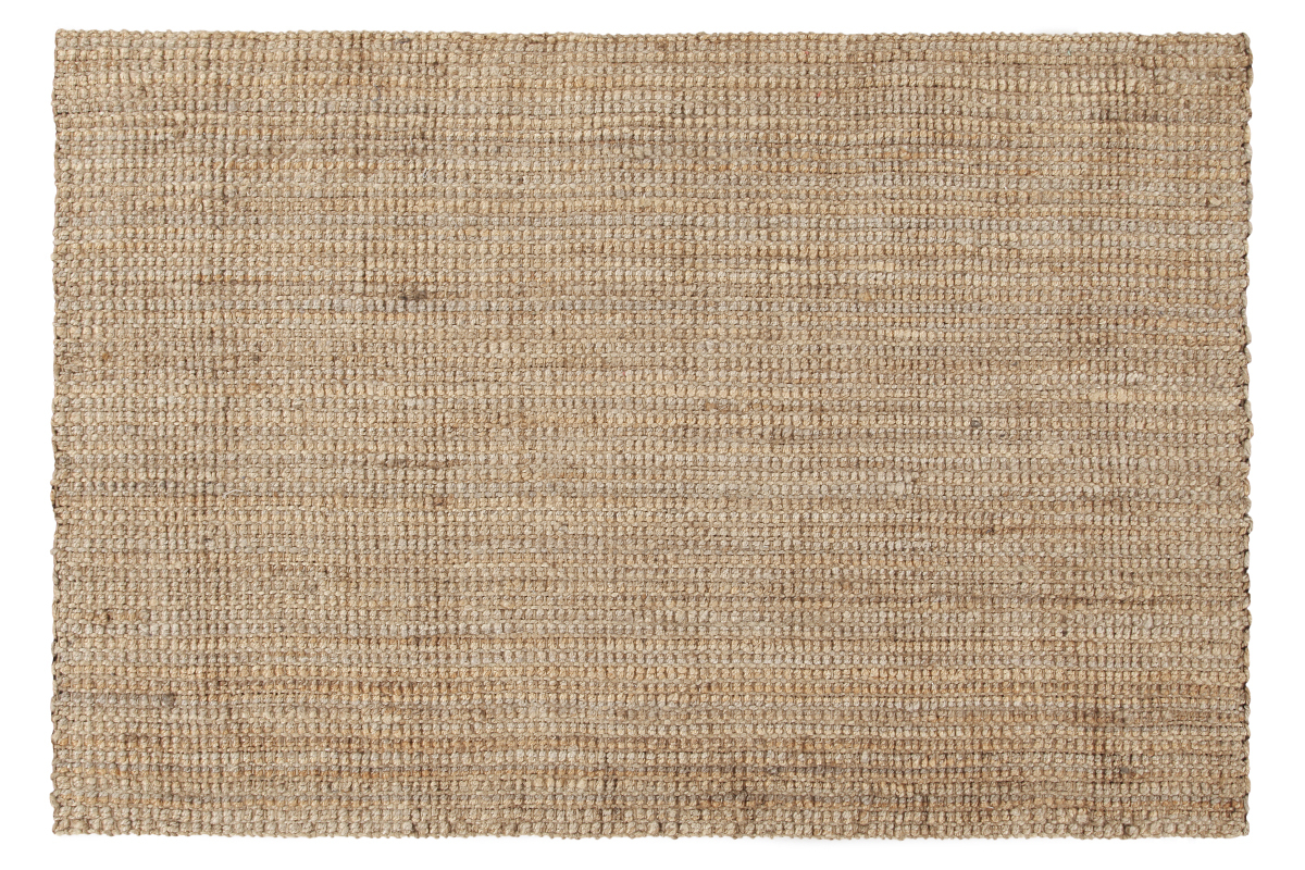 Teppich Bettvorleger aus Jute 60x120 cm naturfarben NOOR