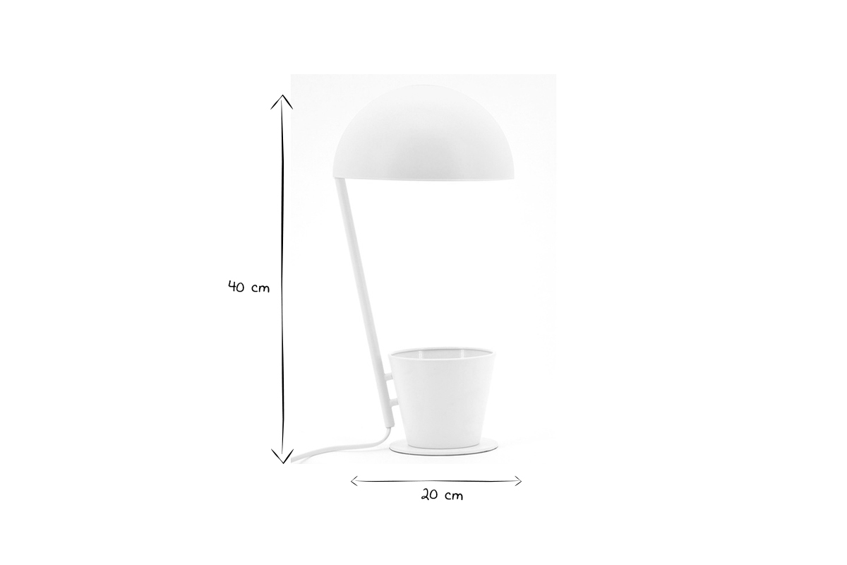 Tischlampe Stiftehalter aus Metall Wei PENNY