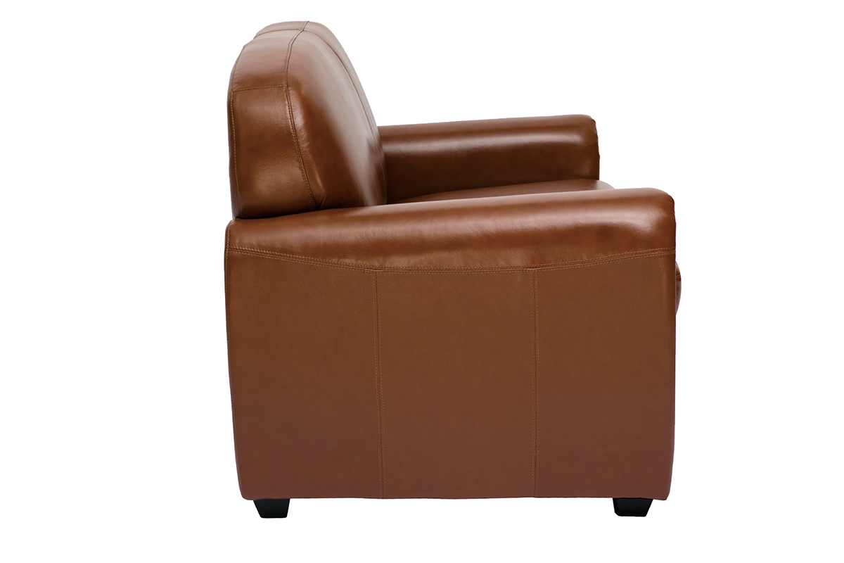 Vintage-Ledersofa braun 2-Sitzer CLUB