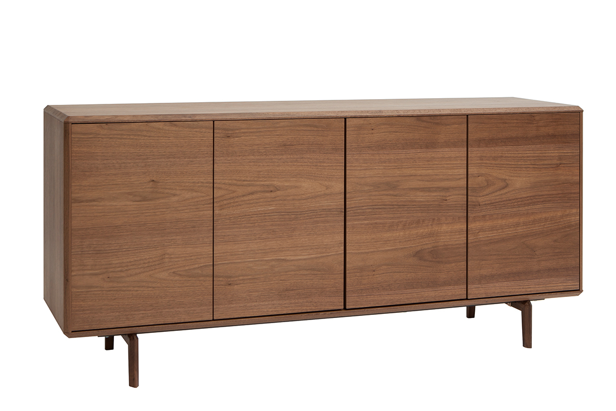 Vintage-Sideboard mit vier Tren aus dunklem Holz B160 cm SUVA