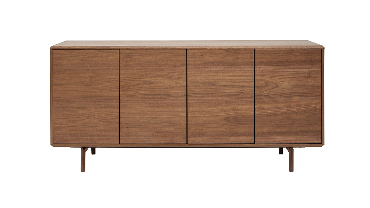 Vintage-Sideboard mit vier Tren aus dunklem Holz B160 cm SUVA