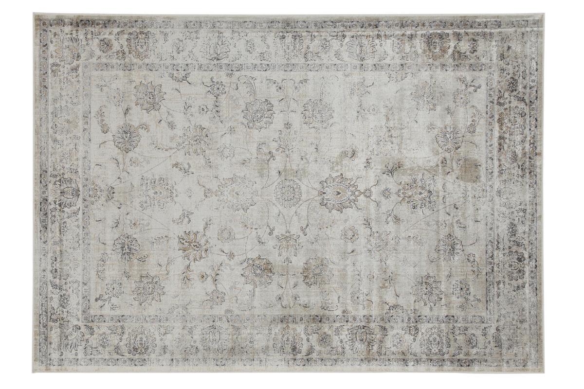 Vintage-Teppich aus Viskose mit grauem Muster 160x230 cm RYAD