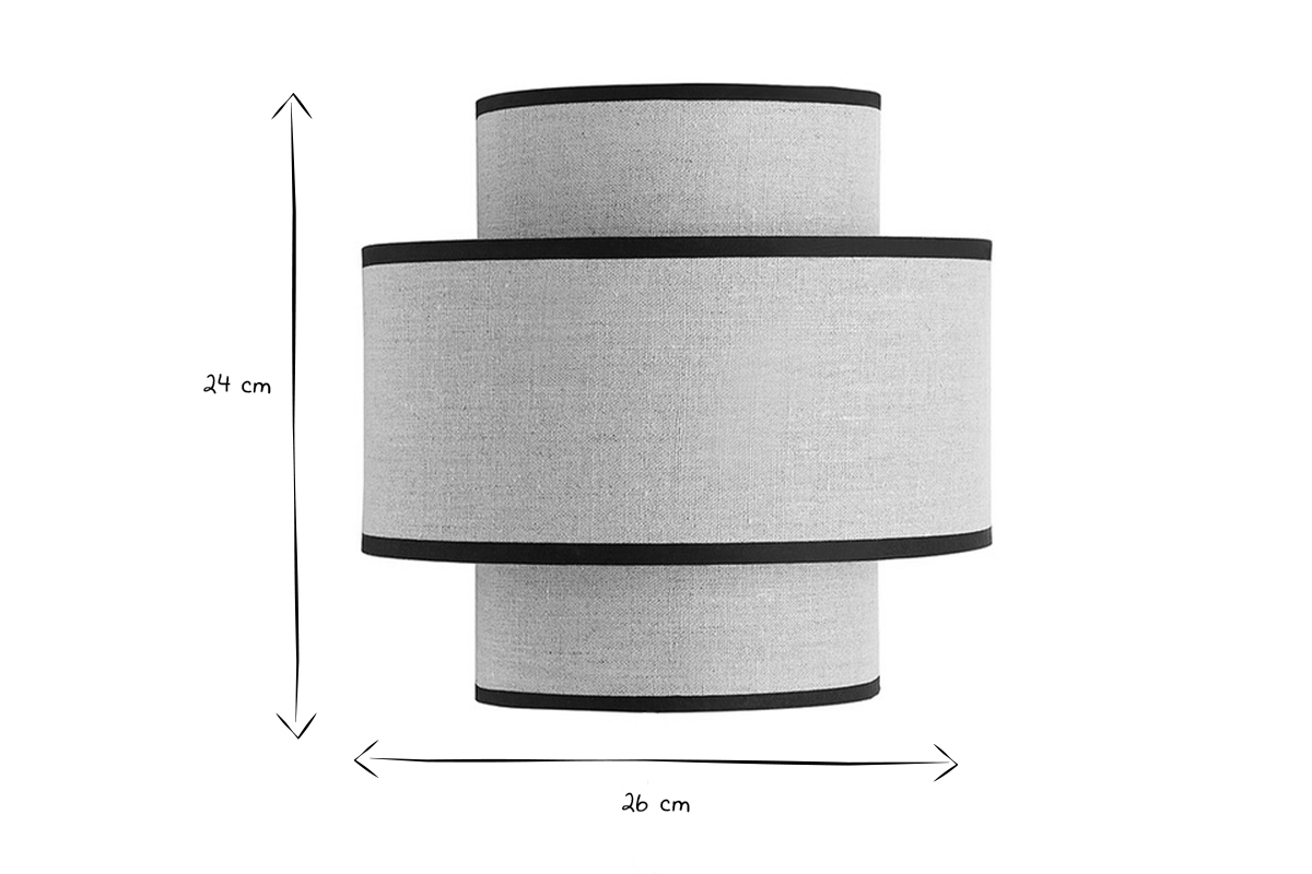 Wandleuchte aus Leinen SLOT